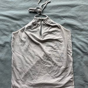 Baby blue keyhole tank top